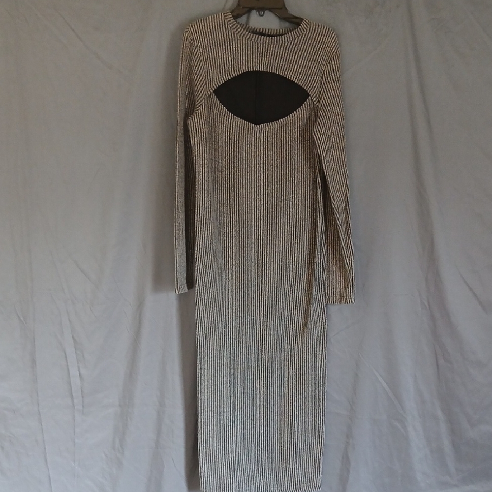 The Fifth Label Black and White Backless Dress